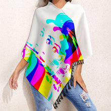 Load image into Gallery viewer, Knitted Cape With Fringed Edge Inkedjoy