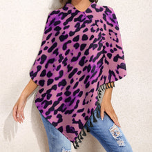 Carica l'immagine nel visualizzatore di Gallery, Knitted Cape With Fringed Edge Inkedjoy