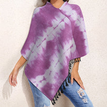 Carica l'immagine nel visualizzatore di Gallery, Knitted Cape With Fringed Edge Inkedjoy