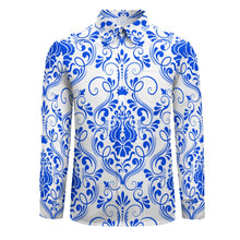 Carica l&#39;immagine nel visualizzatore di Gallery, Peach Velvet Casual One Pocket Long Sleeve Shirt Inkedjoy
