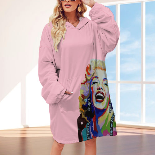 Women's Adult Hooded Blanket Shirt Inkedjoy