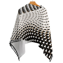 Carica l&#39;immagine nel visualizzatore di Gallery, Knitted Cape With Fringed Edge Inkedjoy
