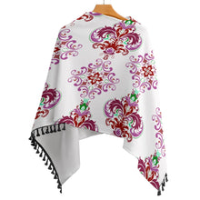 Load image into Gallery viewer, Knitted Cape With Fringed Edge Inkedjoy
