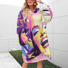 Cargar imagen en el visor de la galería, Women&#39;s Adult Hooded Blanket Shirt Inkedjoy
