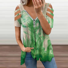 Carica l&#39;immagine nel visualizzatore di Gallery, Ladies BE Zip Off Shoulder Top Inkedjoy
