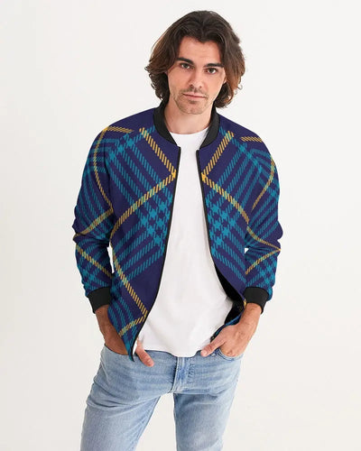 Blue Men's Bomber Jacket - trisarte