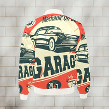 Carica l&#39;immagine nel visualizzatore di Gallery, Men&#39;s All Over Print Quilted Bomber Jacket(Model H33) Inkedjoy
