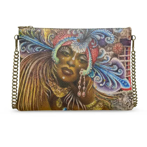 Borsa in pelle “divina”borsa artistica - trisarte