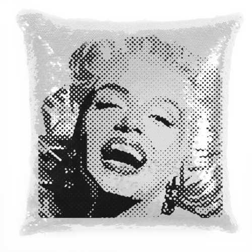 Cuscino Pailettes Cuscino pop Marikyn Monroe Hoplix