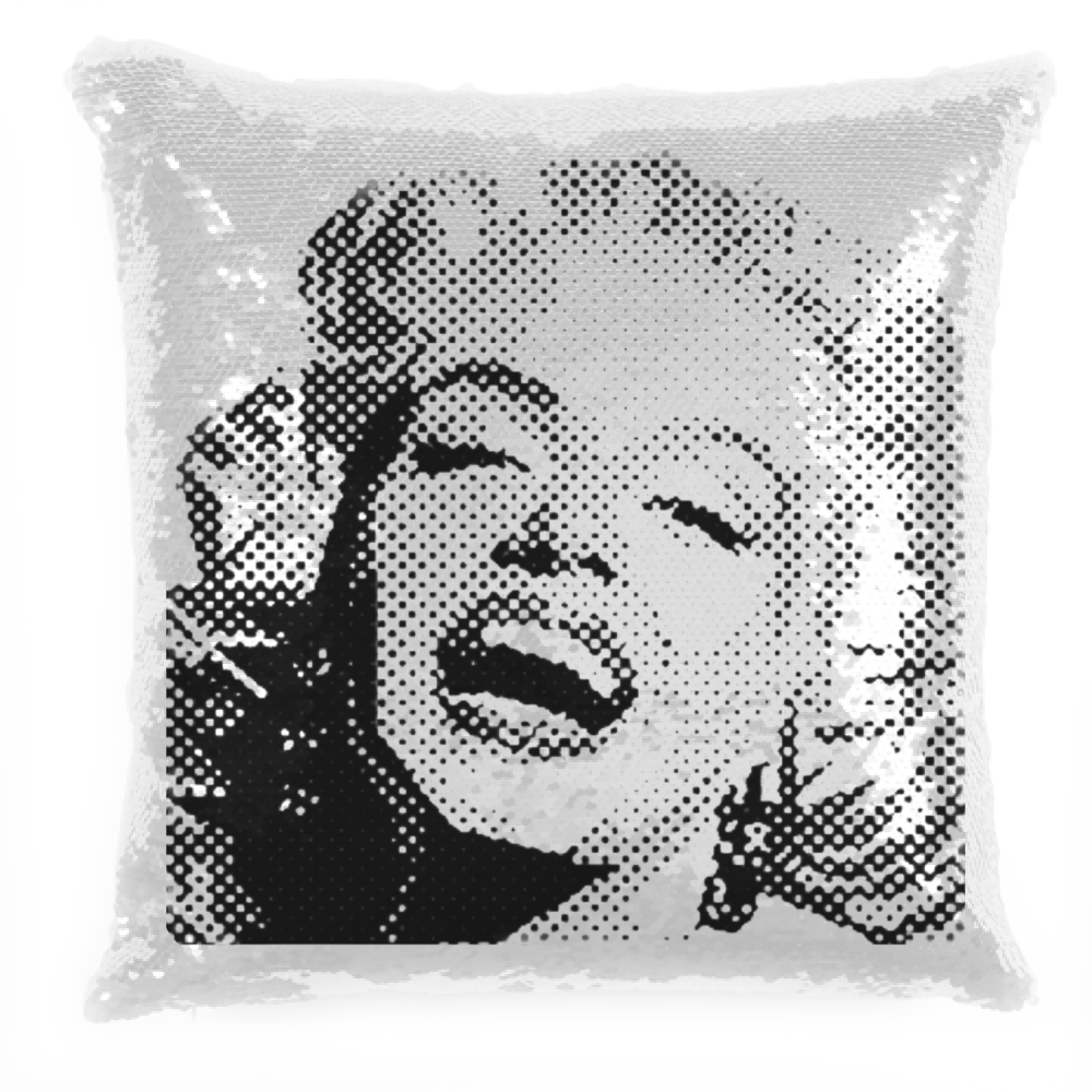 Cuscino Pailettes Cuscino pop Marikyn Monroe Hoplix