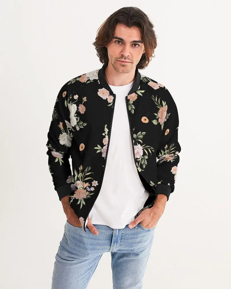 Floral Men's Bomber Jacket - trisarte