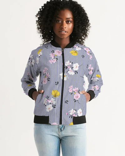 Floral Women's Bomber Jacket - trisarte