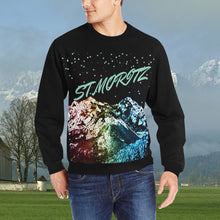 Carica l&#39;immagine nel visualizzatore di Gallery, Men&#39;s Rib Cuff Crew Neck Sweatshirt(Model H34) Inkedjoy
