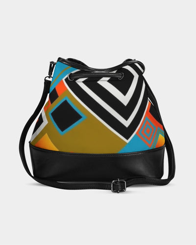 art Mini Drawstring Bucket Bag trisarte