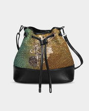 Carica l&#39;immagine nel visualizzatore di Gallery, oro Mini Drawstring Bucket Bag trisarte
