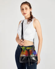 Cargar imagen en el visor de la galería, art Mini Drawstring Bucket Bag trisarte
