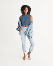 Carica l&#39;immagine nel visualizzatore di Gallery, Navy Blue Women&#39;s Twist-Front Tank - trisarte
