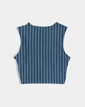 Carica l&#39;immagine nel visualizzatore di Gallery, Navy Blue Women&#39;s Twist-Front Tank - trisarte
