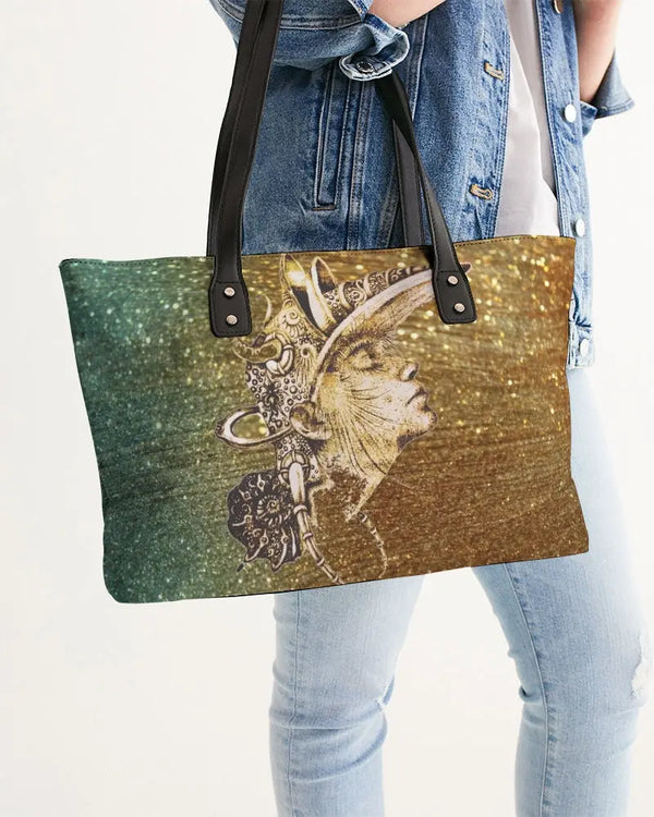 Gold Stylish Tote Artistic Bag