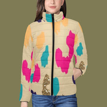 Carica l&#39;immagine nel visualizzatore di Gallery, Women&#39;s stand collar padded jacket(H41) Inkedjoy
