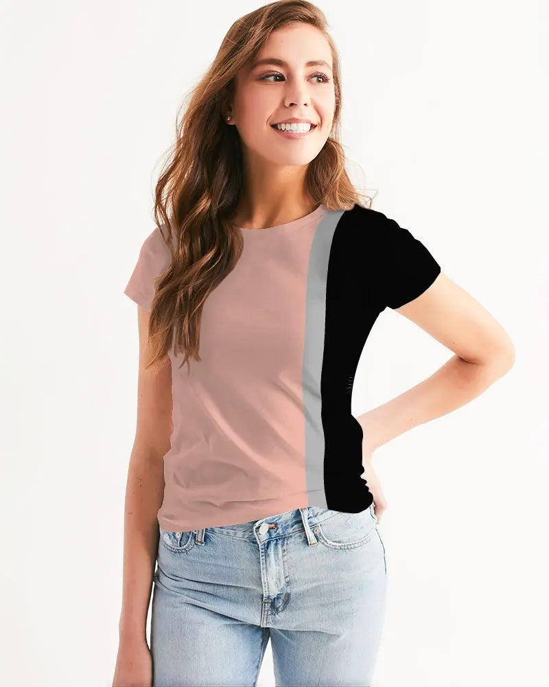 Pop Elements On Pink Women's Tee - trisarte