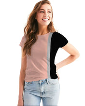 Cargar imagen en el visor de la galería, Pop Elements On Pink Women&#39;s Tee - trisarte
