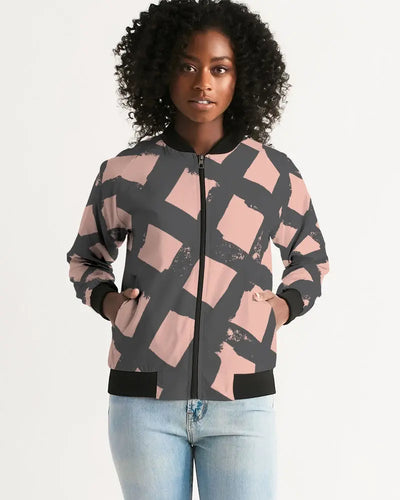Pop Pink Women's Bomber Jacket - trisarte