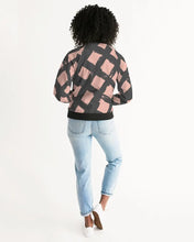 Cargar imagen en el visor de la galería, Pop Pink Women&#39;s Bomber Jacket - trisarte
