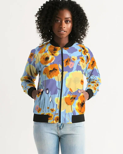Summer Flowers Women's Bomber Jacket - trisarte
