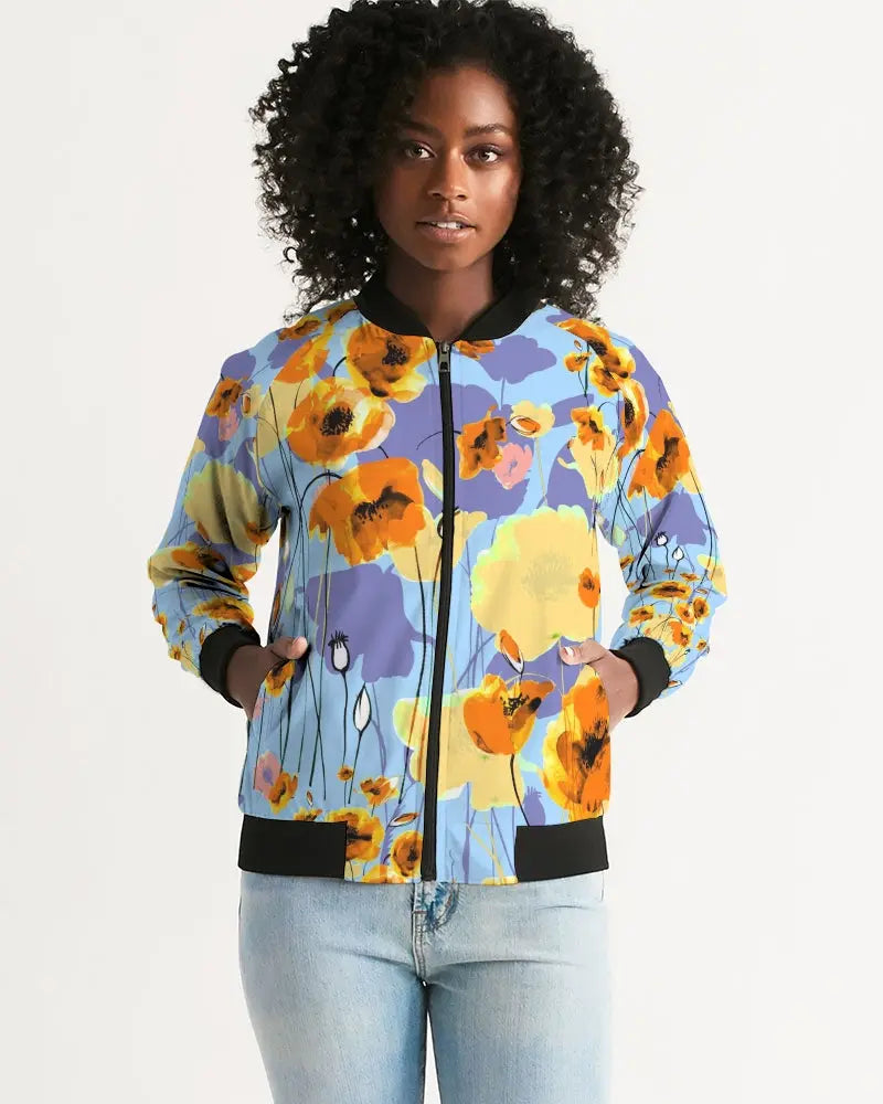 Summer Flowers Women's Bomber Jacket - trisarte