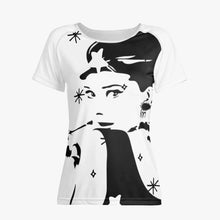 Carica l&#39;immagine nel visualizzatore di Gallery, Women T-shirt Audrey Hepburn - trisarte
