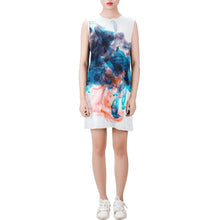 Carica l&#39;immagine nel visualizzatore di Gallery, Sleeveless Round Neck Shift Dress (Model D51) Inkedjoy
