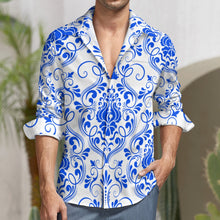 Carica l&#39;immagine nel visualizzatore di Gallery, Peach Velvet Casual One Pocket Long Sleeve Shirt Inkedjoy
