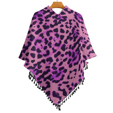 Carica l&#39;immagine nel visualizzatore di Gallery, Knitted Cape With Fringed Edge Inkedjoy
